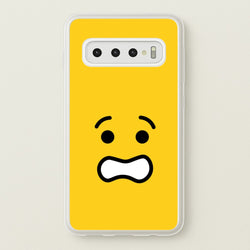 Brick Face Worried  - Bricks Phone Case for Galaxy S10 Plus