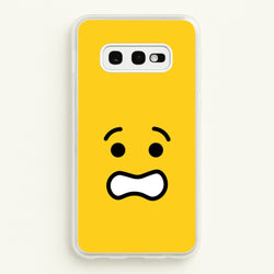 Brick Face Worried  - Bricks Phone Case for Galaxy S10e