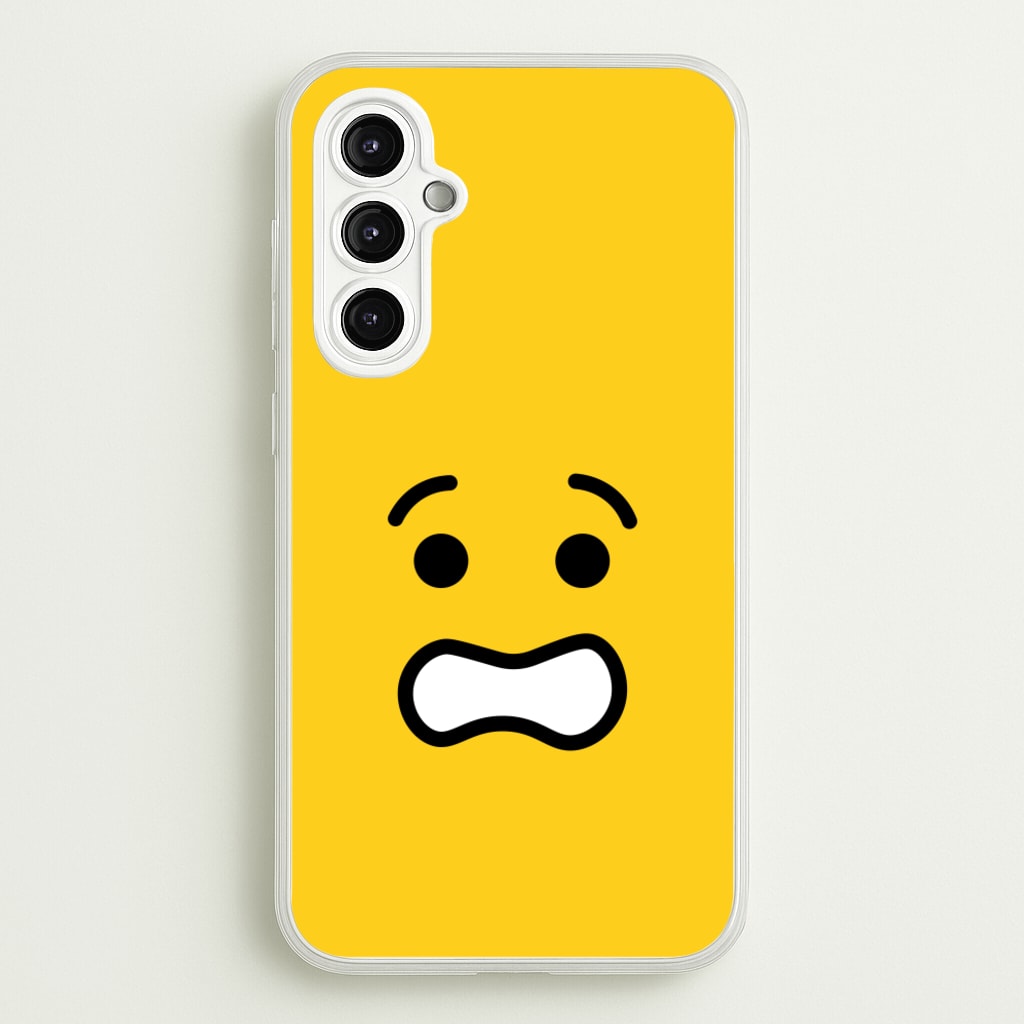 Brick Face Worried  - Bricks Phone Case for Galaxy A14