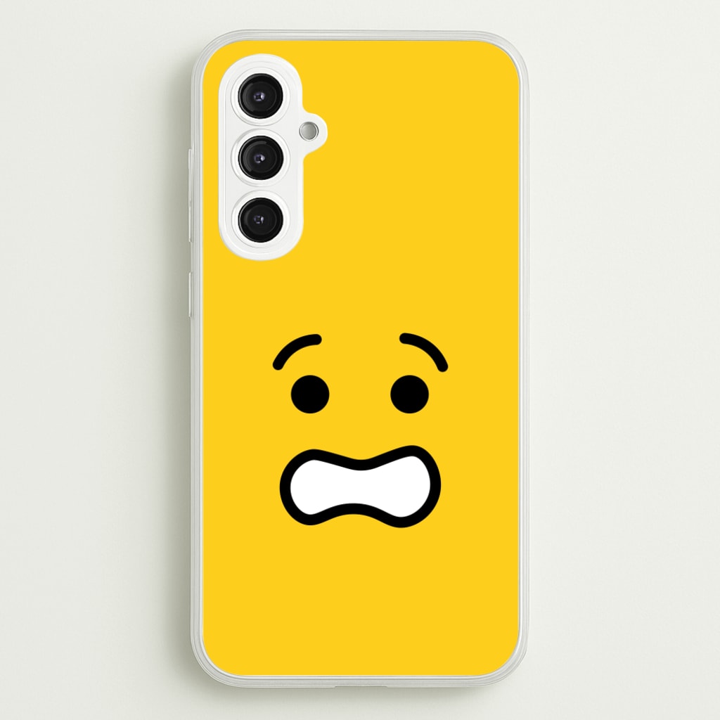 Brick Face Worried  - Bricks Phone Case for Galaxy S23FE