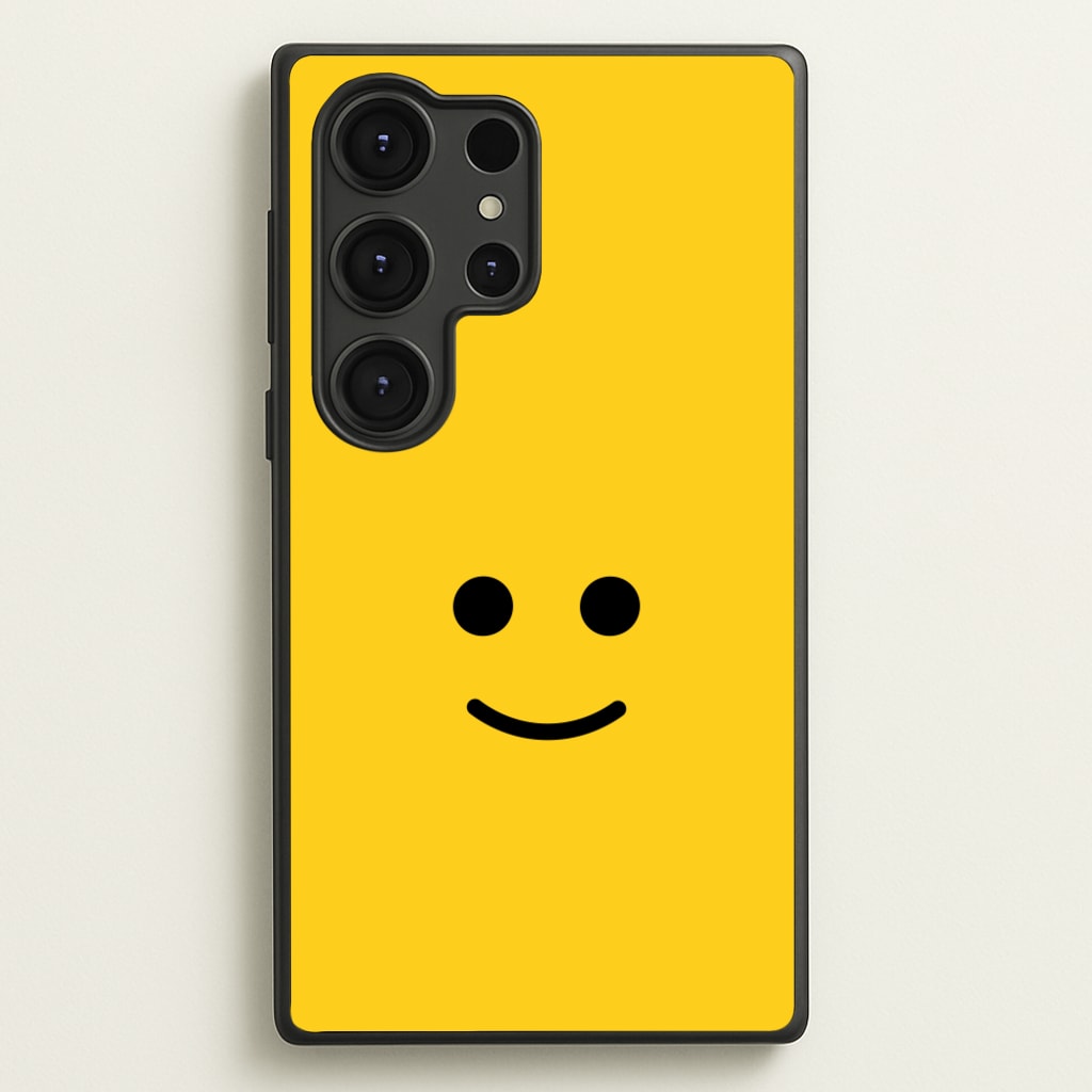 Brick Face Smile  - Bricks Phone Case for Galaxy S25 Ultra