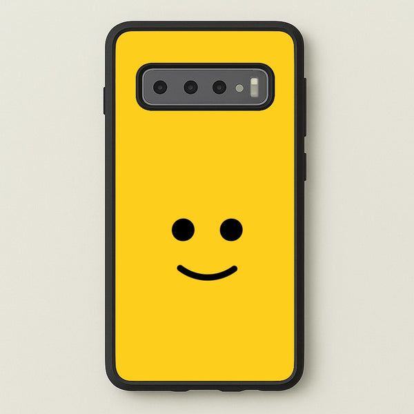 Brick Face Smile  - Bricks Phone Case for Galaxy S10