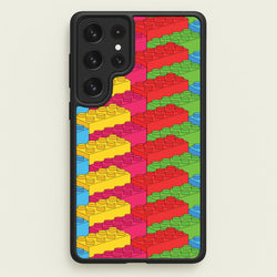 Bricks Isometric Pattern  - Bricks Phone Case for Galaxy S22 Ultra