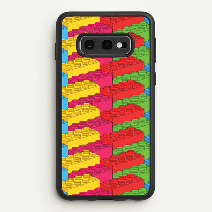 Bricks Isometric Pattern  - Bricks Phone Case for Galaxy S10e