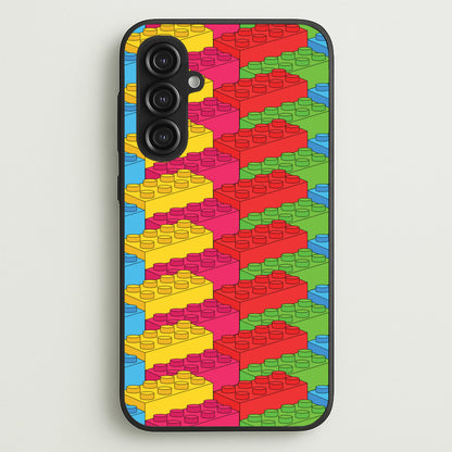 Bricks Isometric Pattern  - Bricks Phone Case for Galaxy S23FE