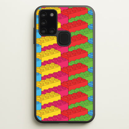 Bricks Isometric Pattern  - Bricks Phone Case for Galaxy A21s
