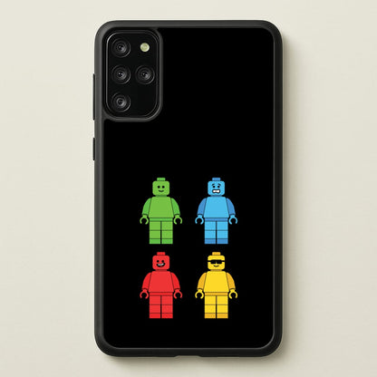 Bricks Figures Rainbow  - Bricks Phone Case for Galaxy S20 Plus
