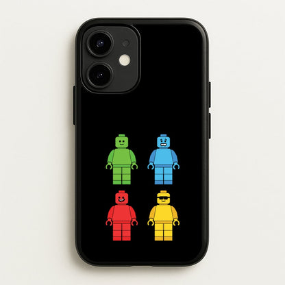 Bricks Figures Rainbow  - Bricks Phone Case for iPhone 12 / 12 Pro
