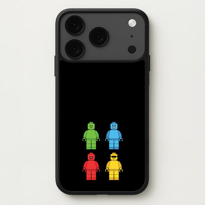 Bricks Figures Rainbow Phone Case for iPhone 17 Pro