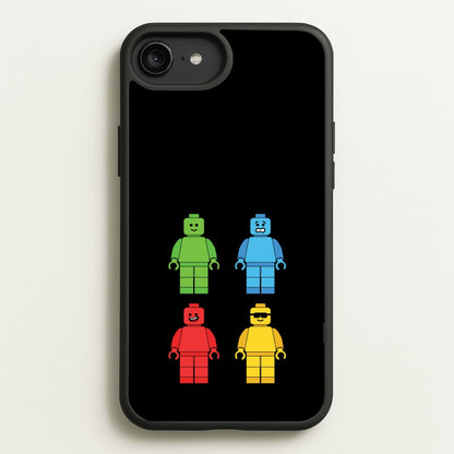 Bricks Figures Rainbow  - Bricks Phone Case for iPhone 6 Plus / 7 Plus / 8 Plus