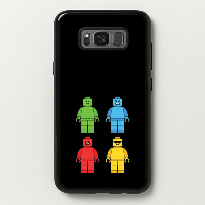 Bricks Figures Rainbow  - Bricks Phone Case for Galaxy S8