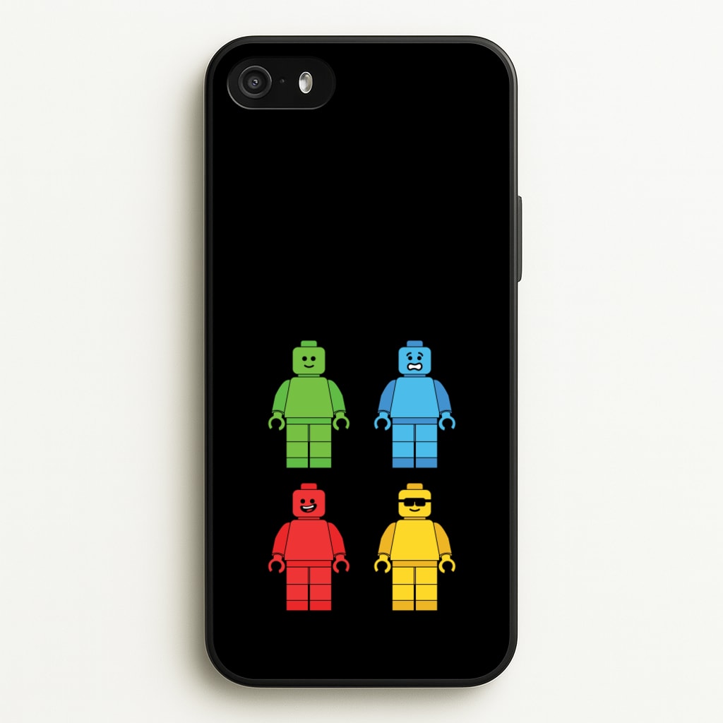 Bricks Figures Rainbow  - Bricks Phone Case for iPhone 5 / 5s / SE 2016