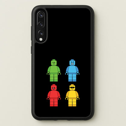Bricks Figures Rainbow  - Bricks Phone Case for Huawei P20 Pro