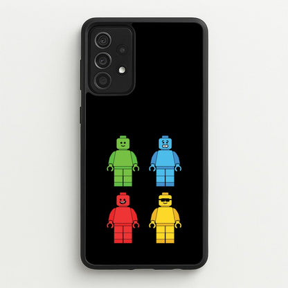 Bricks Figures Rainbow  - Bricks Phone Case for Galaxy A52 / A52s