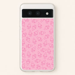Bricks Figures Pattern Pink  - Bricks Phone Case for Google Pixel 8a