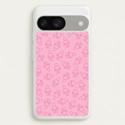 Bricks Figures Pattern Pink  - Bricks Phone Case for Google Pixel 9 / 9 Pro