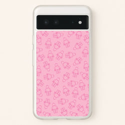 Bricks Figures Pattern Pink  - Bricks Phone Case for Google Pixel 6