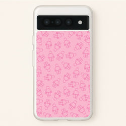 Bricks Figures Pattern Pink  - Bricks Phone Case for Google Pixel 7 Pro