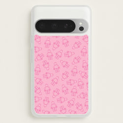 Bricks Figures Pattern Pink  - Bricks Phone Case for Google Pixel 9 Pro XL