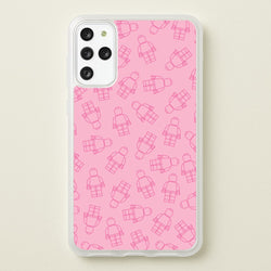 Bricks Figures Pattern Pink  - Bricks Phone Case for Galaxy S20 Plus
