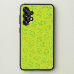 Bricks Figures Pattern Green  - Bricks Phone Case for Galaxy A13