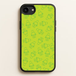 Bricks Figures Pattern Green  - Bricks Phone Case for iPhone 6 / 7 / 8 / SE