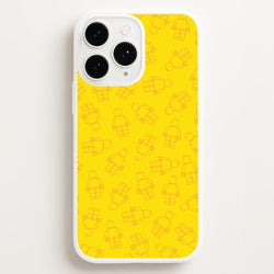 Bricks Figures Pattern Yellow  - Bricks Phone Case for iPhone 16 Pro Max