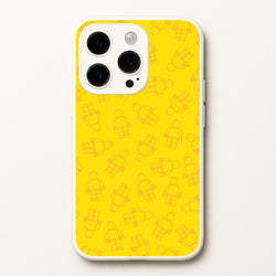 Bricks Figures Pattern Yellow  - Bricks Phone Case for iPhone 14 Pro