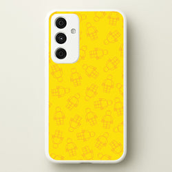 Bricks Figures Pattern Yellow  - Bricks Phone Case for Galaxy A55