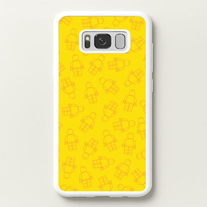 Bricks Figures Pattern Yellow  - Bricks Phone Case for Galaxy S8 Plus