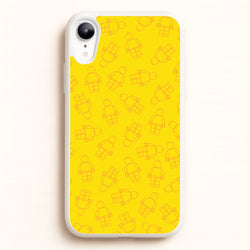 Bricks Figures Pattern Yellow  - Bricks Phone Case for iPhone XR
