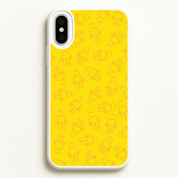 Bricks Figures Pattern Yellow  - Bricks Phone Case for iPhone XS Max