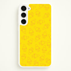 Bricks Figures Pattern Yellow  - Bricks Phone Case for Galaxy S23 Plus