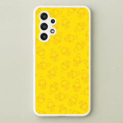 Bricks Figures Pattern Yellow  - Bricks Phone Case for Galaxy A13