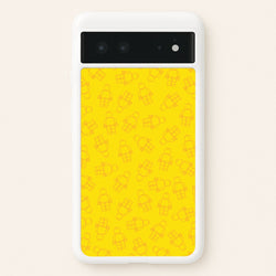 Bricks Figures Pattern Yellow  - Bricks Phone Case for Google Pixel 6