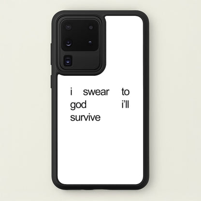 I Swear To God I'll Survive  - Lewis Capaldi Phone Case for Galaxy S20 Ultra