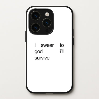 I Swear To God I'll Survive  - Lewis Capaldi Phone Case for iPhone 15 Pro Max