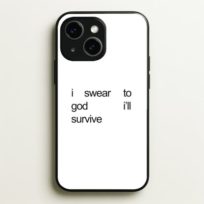 I Swear To God I'll Survive  - Lewis Capaldi Phone Case for iPhone 14 Plus