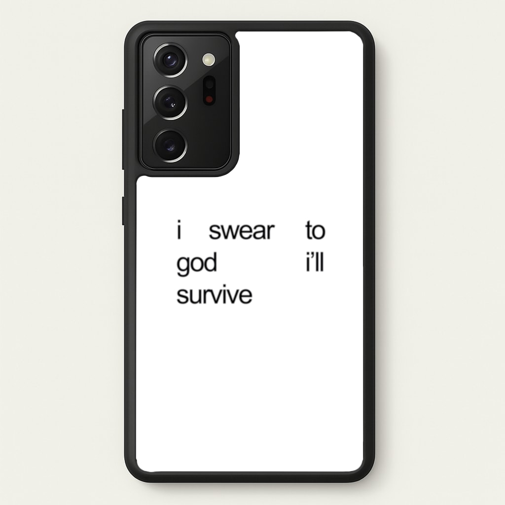 I Swear To God I'll Survive  - Lewis Capaldi Phone Case for Galaxy Note 20 Ultra