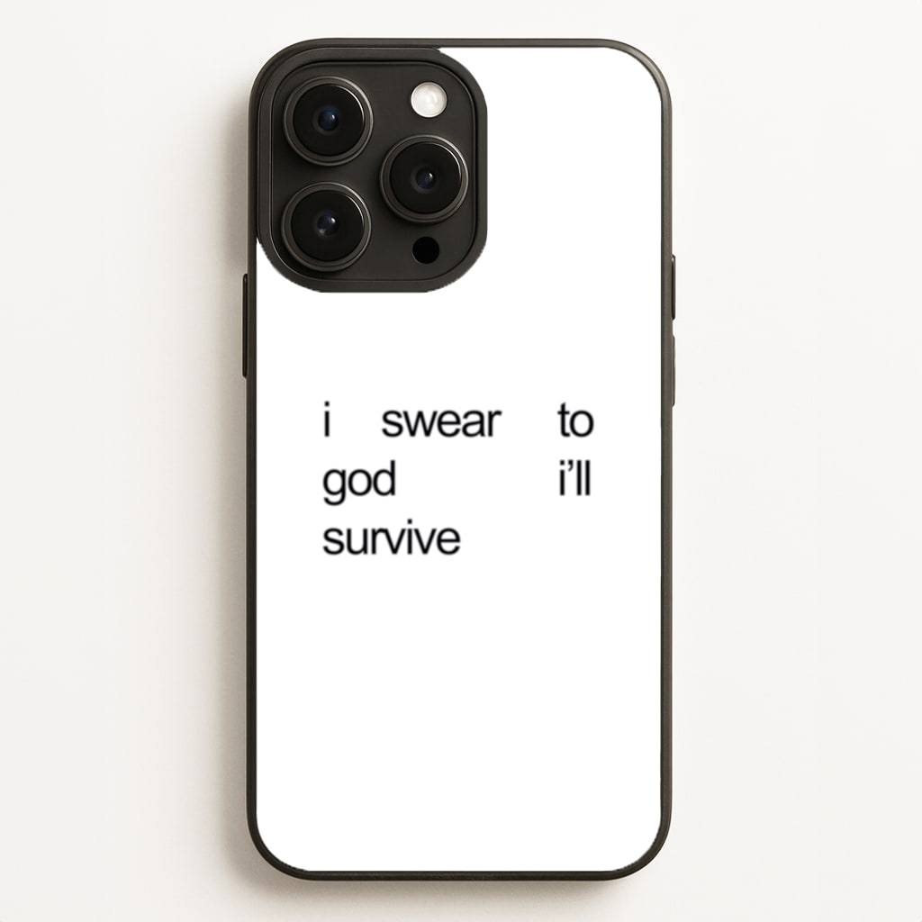I Swear To God I'll Survive  - Lewis Capaldi Phone Case for iPhone 12 Pro Max