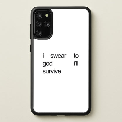 I Swear To God I'll Survive  - Lewis Capaldi Phone Case for Galaxy S20 Plus