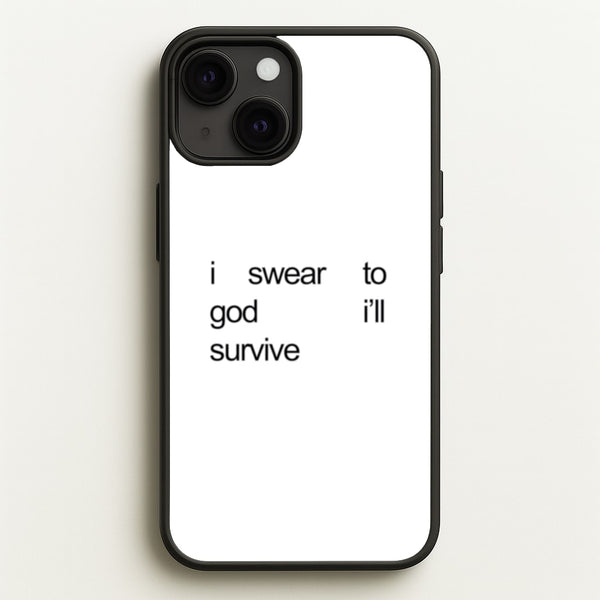 I Swear To God I'll Survive  - Lewis Capaldi Phone Case for iPhone 13 Mini