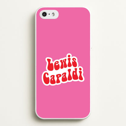 Red Name  - Lewis Capaldi Phone Case for iPhone 5 / 5s / SE 2016