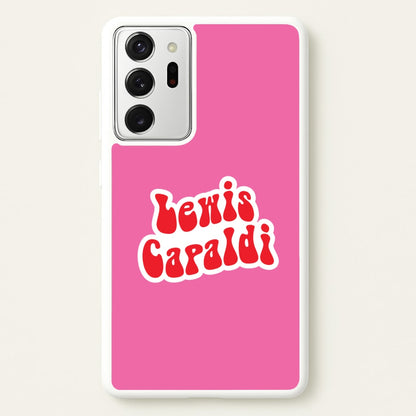 Red Name  - Lewis Capaldi Phone Case for Galaxy Note 20 Ultra
