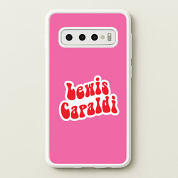 Red Name  - Lewis Capaldi Phone Case for Galaxy S10