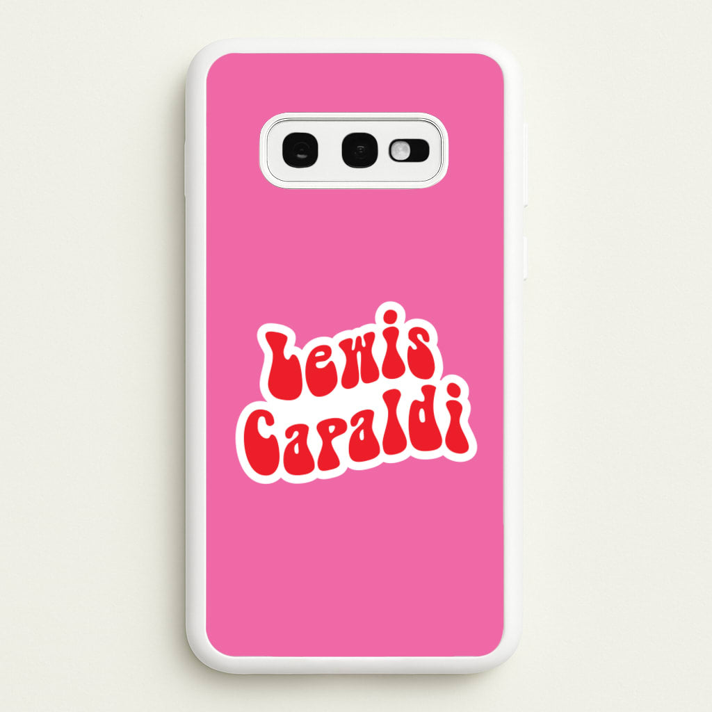 Red Name  - Lewis Capaldi Phone Case for Galaxy S10e