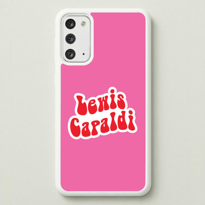 Red Name  - Lewis Capaldi Phone Case for Galaxy Note 20