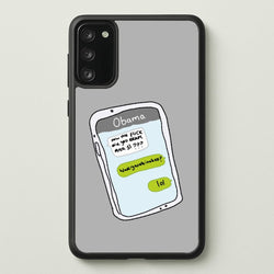 Messaging Obama  - Big Lez Phone Case for Galaxy S20
