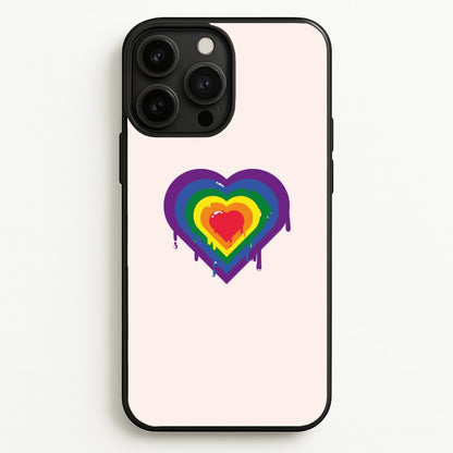 Dripped heart - Pride  - LGBT Phone Case for iPhone 13 Pro Max