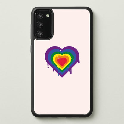 Dripped heart - Pride  - LGBT Phone Case for Galaxy S20FE